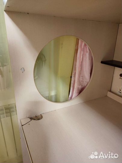 Детская кровать чердак со столом и шкафом