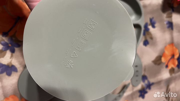 Набор силиконовой посуды детский новый