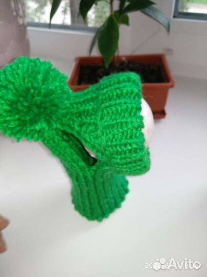 Шапочки для собак, вязаная одежда для собак