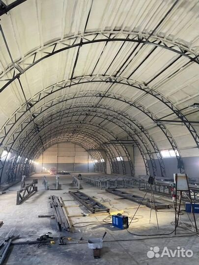 Утепление ангаров ППУ теплоизоляция пеной