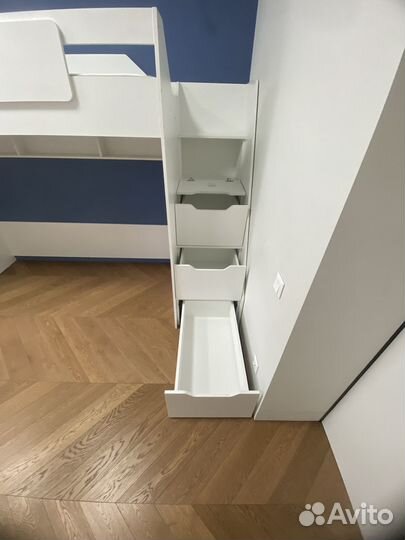 Кровать-чердак коллекции Мозаика с матрасом Robby