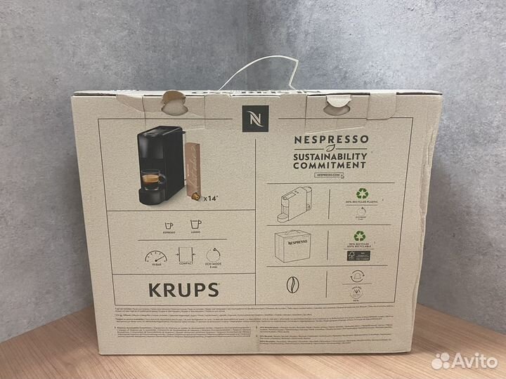 Кофемашина Nespresso Essenza Mini, серый XN110B10W