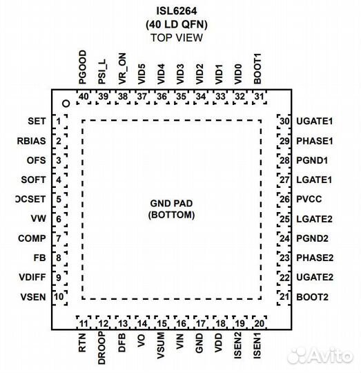 Микросхема ISL6264