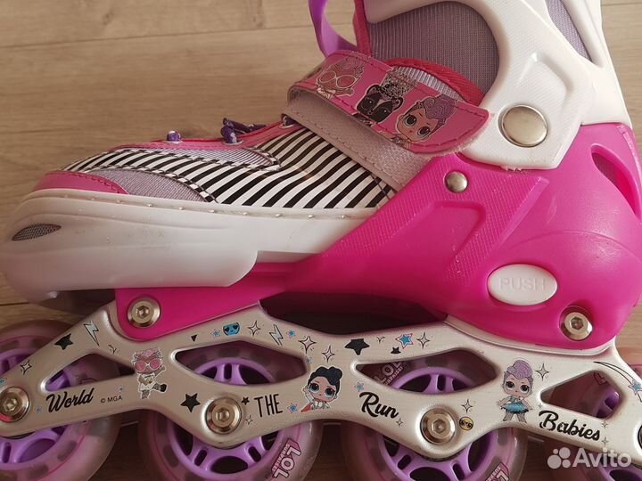 Коньки детские раздвижные 35-38