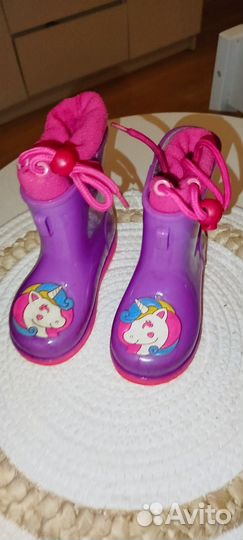 Детские резиновые сапоги 25 размер