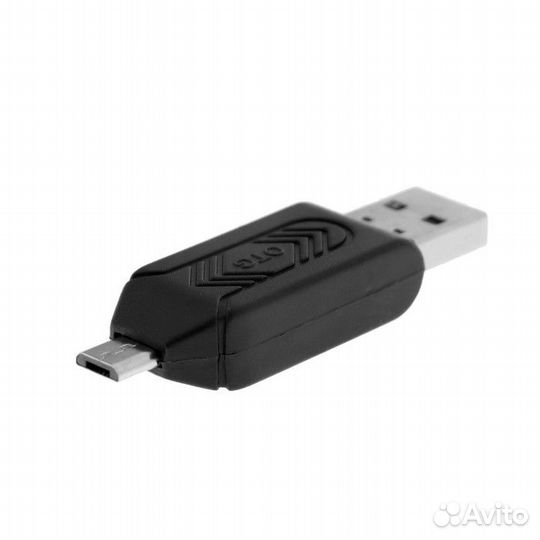 Картридер-OTG подключение microUSB и USB