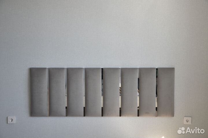 Мягкие стеновые панели с хром вставками