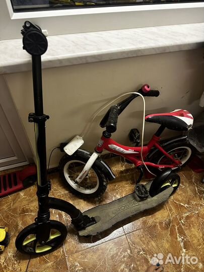 Велосипед, самокат