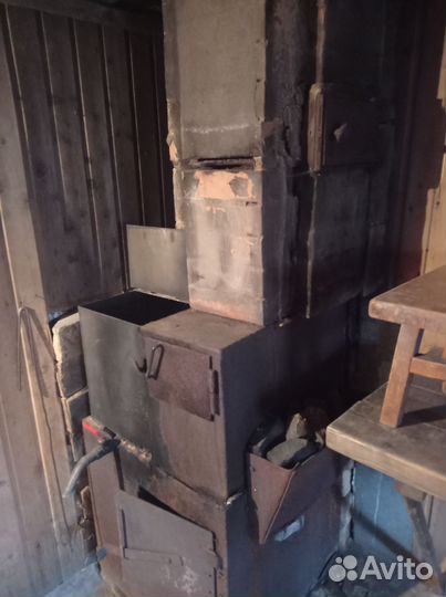 Печь для бани с баком бу