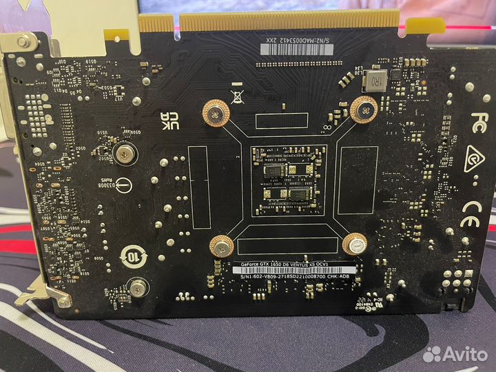 Видеокарта msi GeForce gtx 1650 4096 MB