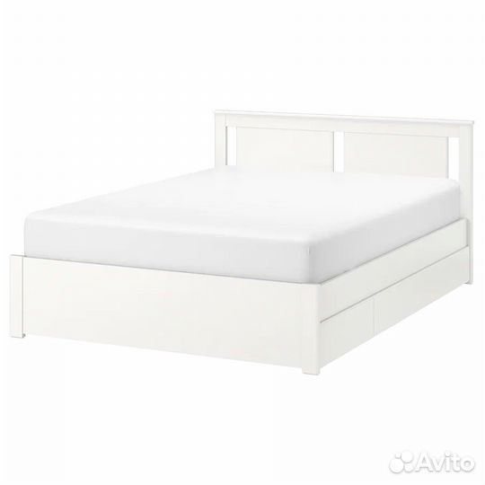 Кровать IKEA с 4 ящиками