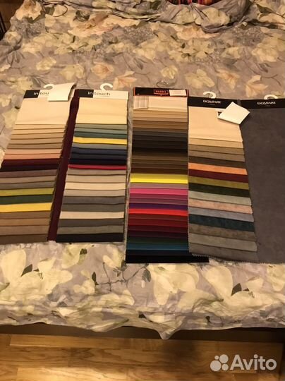 Образцы с мебельными тканями