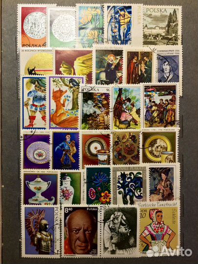 Марки. А19. Польша до 1990 (530 шт)