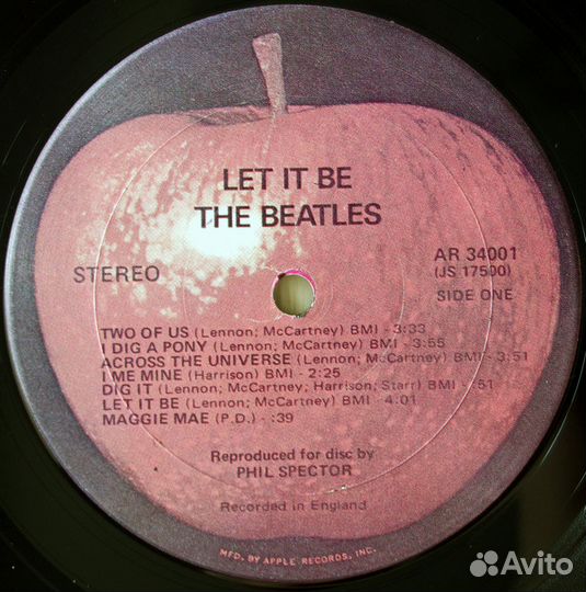 The Beatles - Let It Be 1970 US Pirate Press Lp