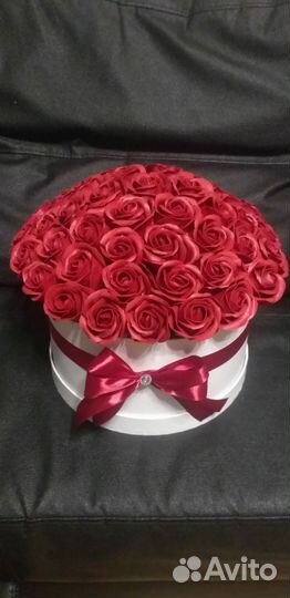 Букет из мыльных роз