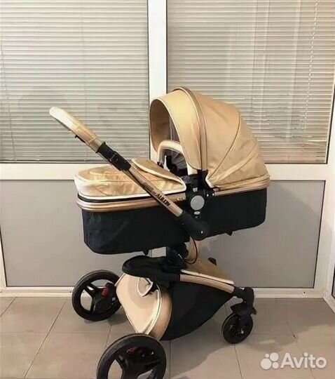 Детские коляски 2 в 1 эко кожа