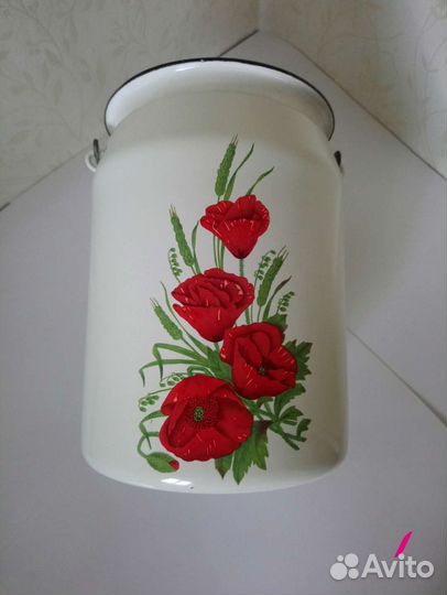 Бидон эмалированный новый