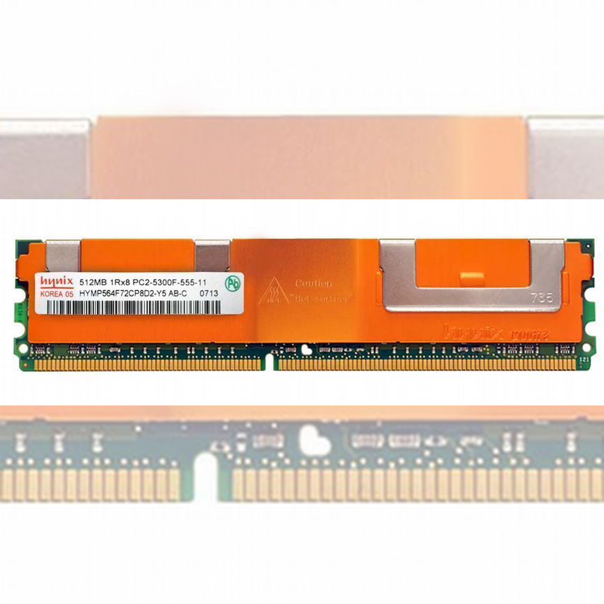 [HYMP564F72CP8D2-Y5] Оперативная Память Hynix 512mb Hymp564f72cp8d2-Y5