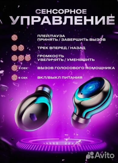 Современные беспроводные наушники TWS F9-5