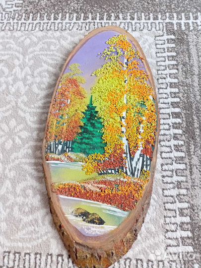 Картина на спиле дерева