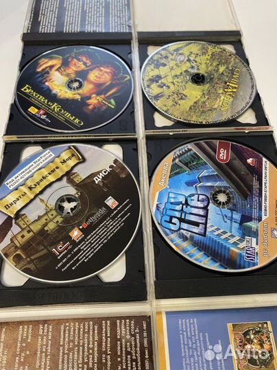 Компьютерные игры на дисках 4 шт