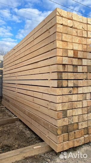 Брус обрезной строганый