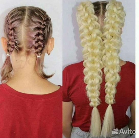 Съёмные 3 d косы