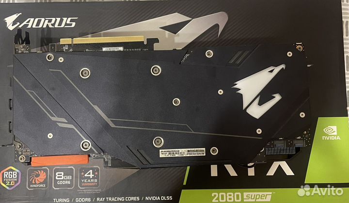 Видеокарта rtx 2060 super aorus