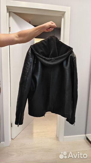 Кожаная куртка мужская 52