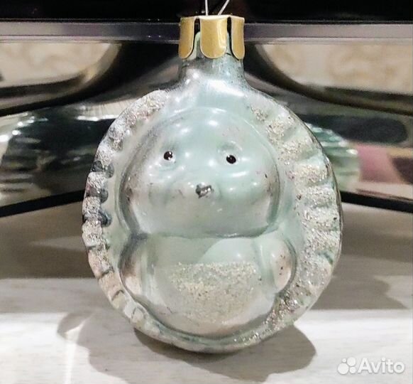 Елочные игрушки СССР Ёжики и птички