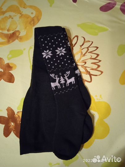 Новые махровые колготки на девочку 116 /122