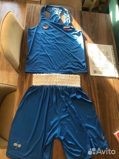 Боксерская форма clinch синяя