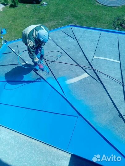 Мойка покраска крыш,фасадов,заборы