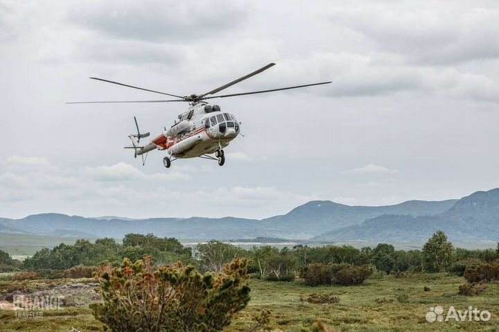 Вертолётный тур на Курильское озеро