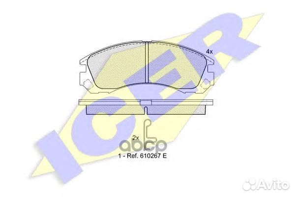 Колодки тормозные 181358 Icer