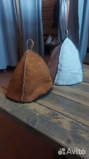 Шапка банная из овчины