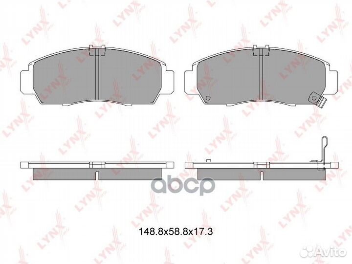 Колодки тормозные дисковые перед BD3403 LYN