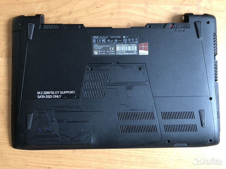 Поддон ноутбука Asus Rog GL552VW (корпус)