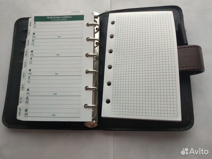 Органайзер с блокнотом кожаный