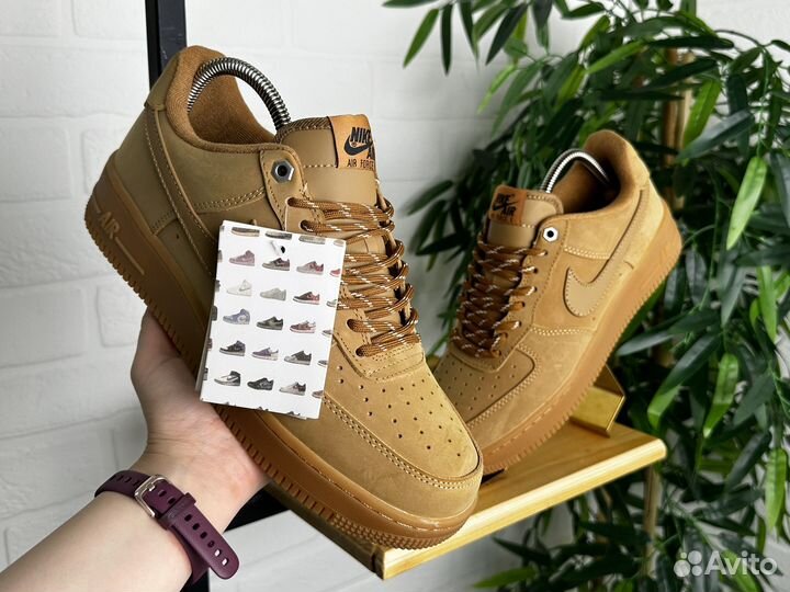 Кроссовки мужские Nike Air Force 1 41-46 оранжевые