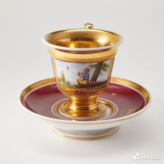 Чашка с блюдцем No.3887