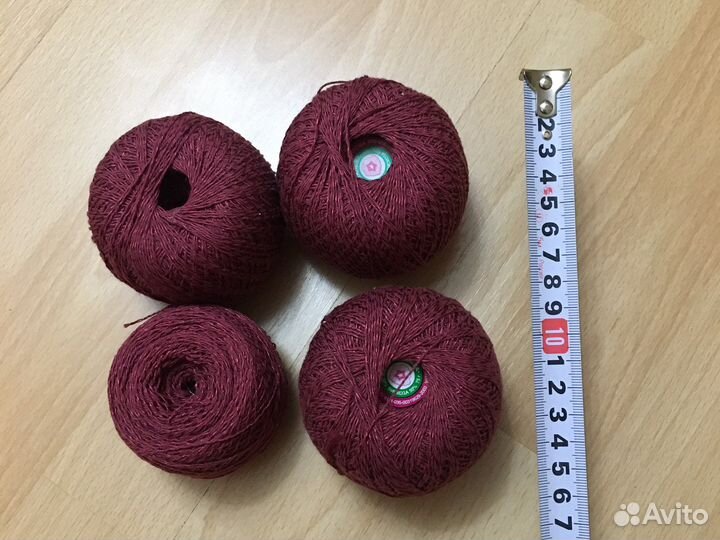 Нитки для вязания штопка Сирень