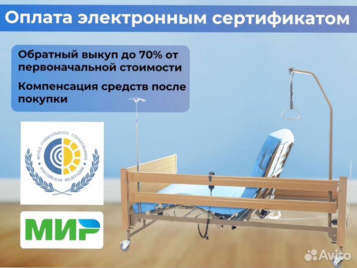 Медицинская кровать функциональная