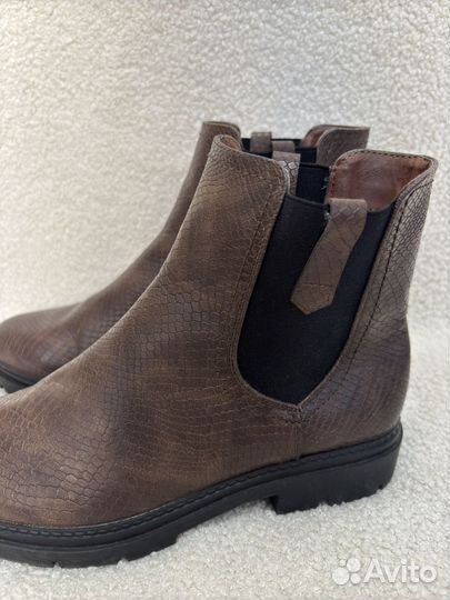 Шоколадные новые ботинки челси