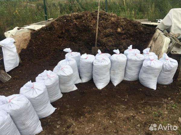 Перегной в мешках