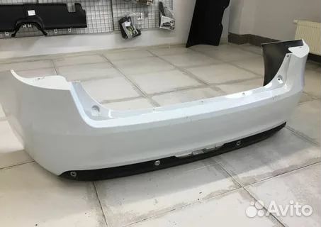 Бампер задний Лада Веста цвет белый 221 Ледниковый