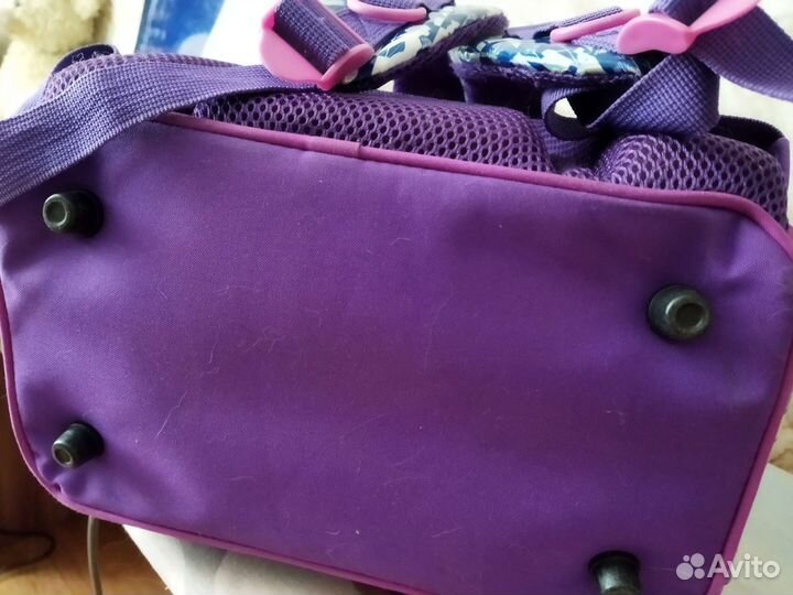 Рюкзак, зимние санки, коляска-трость