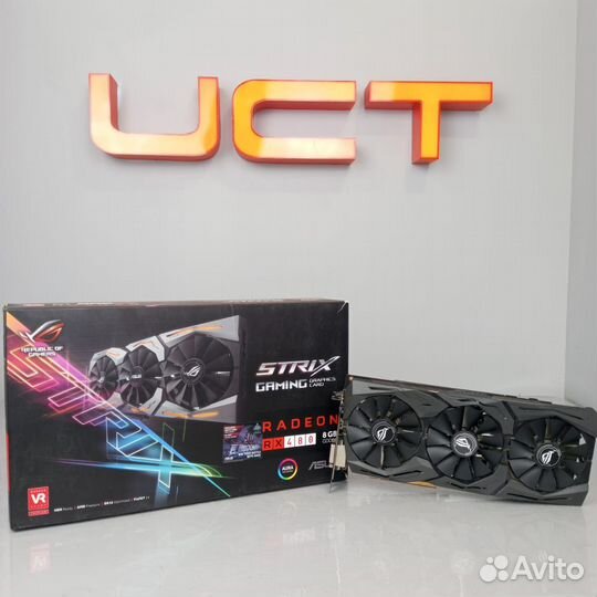 Видеокарта asus radeon RX 480 strix 8Гб