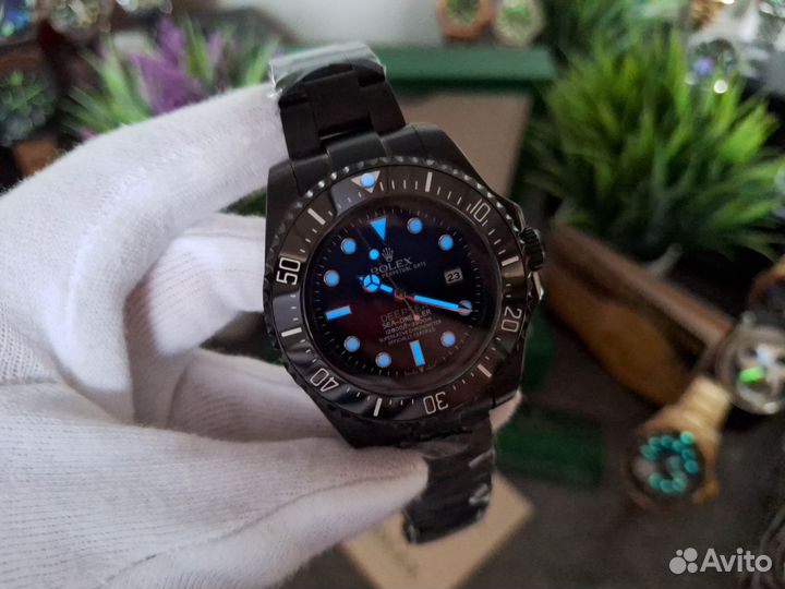 Брутальные мужские часы rolex Deepsea LUX