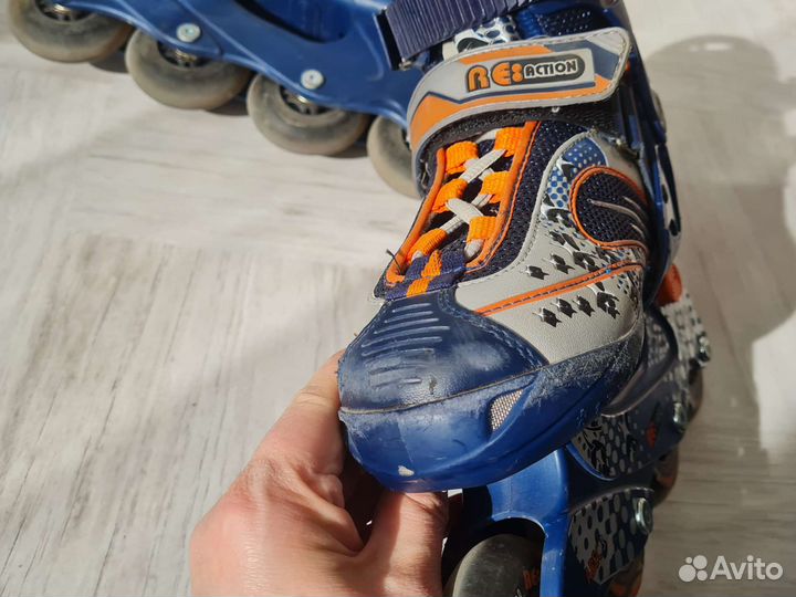 Детские раздвижные ролики Reaction 29-33 размер
